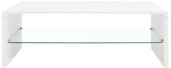 vidaXL High Gloss Coffee Table White