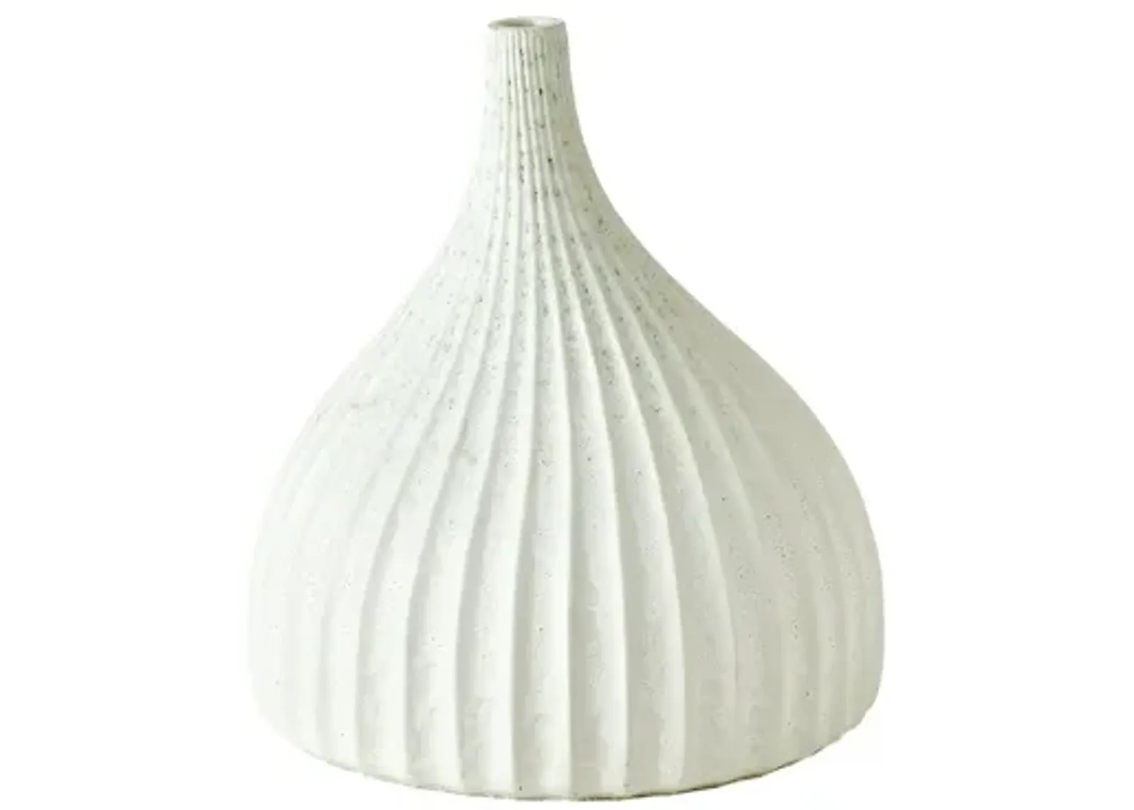 Dewdrop Vase-White Small