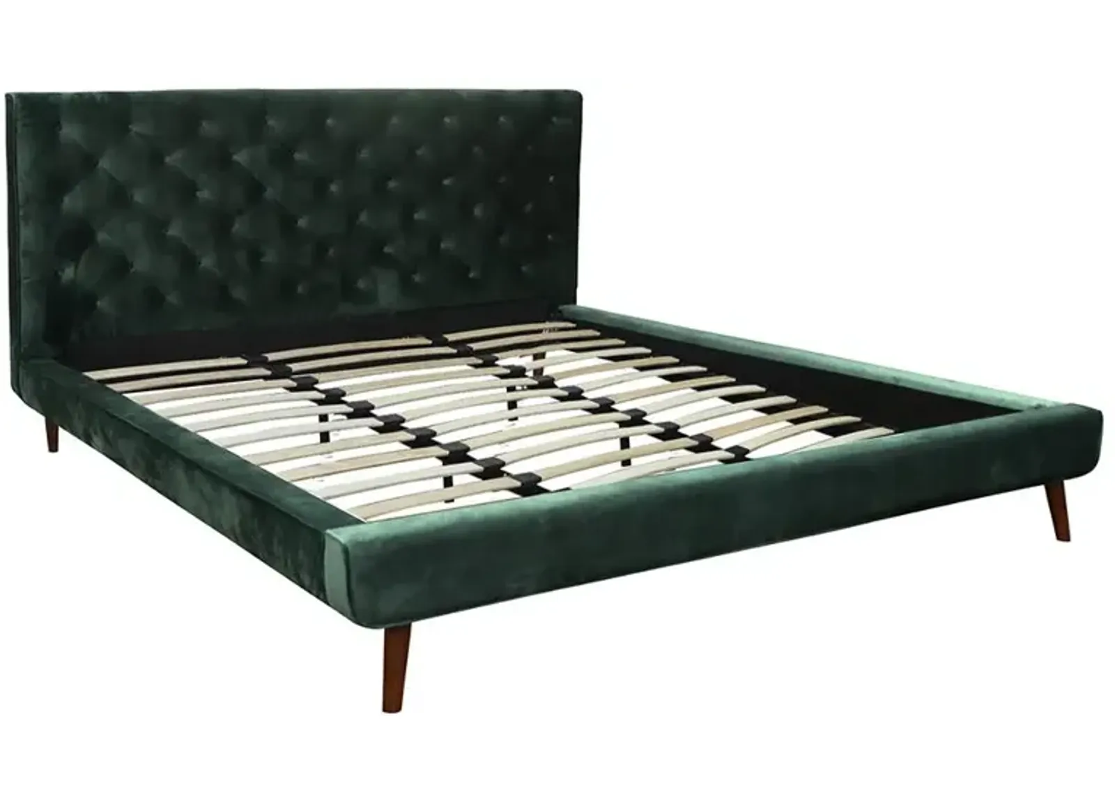 Ashcroft Furniture Co Dillon Queen Velvet Platform Bed