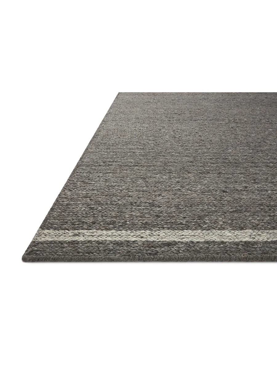 Ashby ASH02 Granite/Silver 3'6" x 5'6" Rug