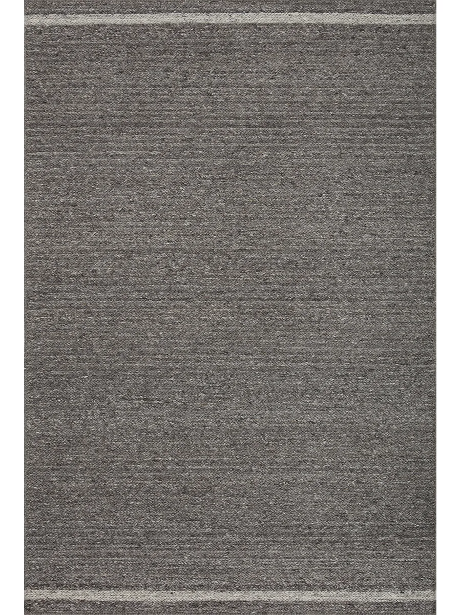 Ashby ASH02 Granite/Silver 3'6" x 5'6" Rug