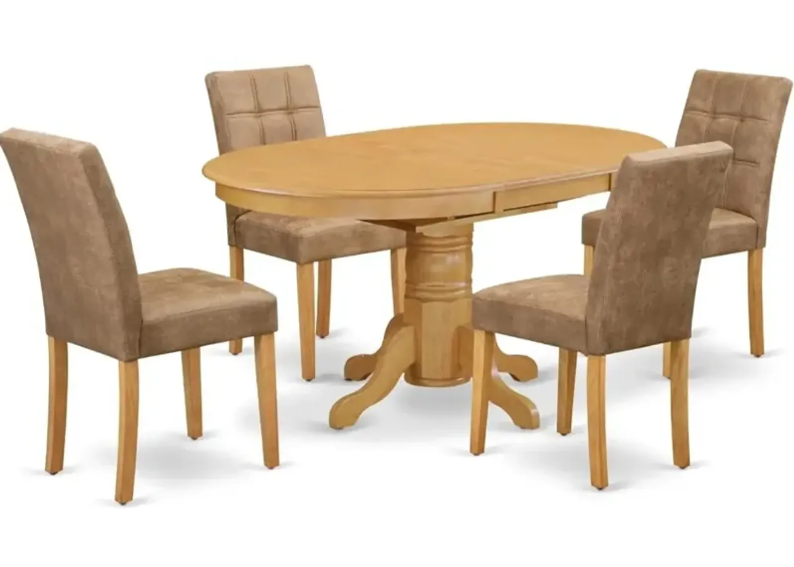 5 Piece Mid Century Modern Dining Set contain A Dinner Table