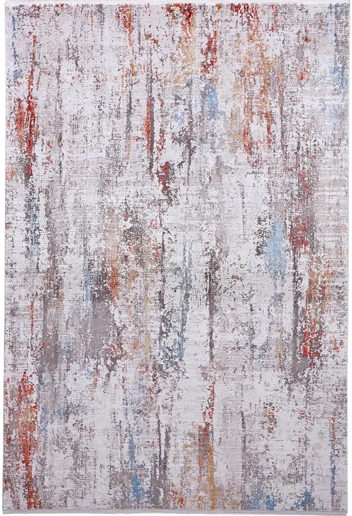 Cadiz 3903F Gray/Red/Blue 3'1" x 10' Rug