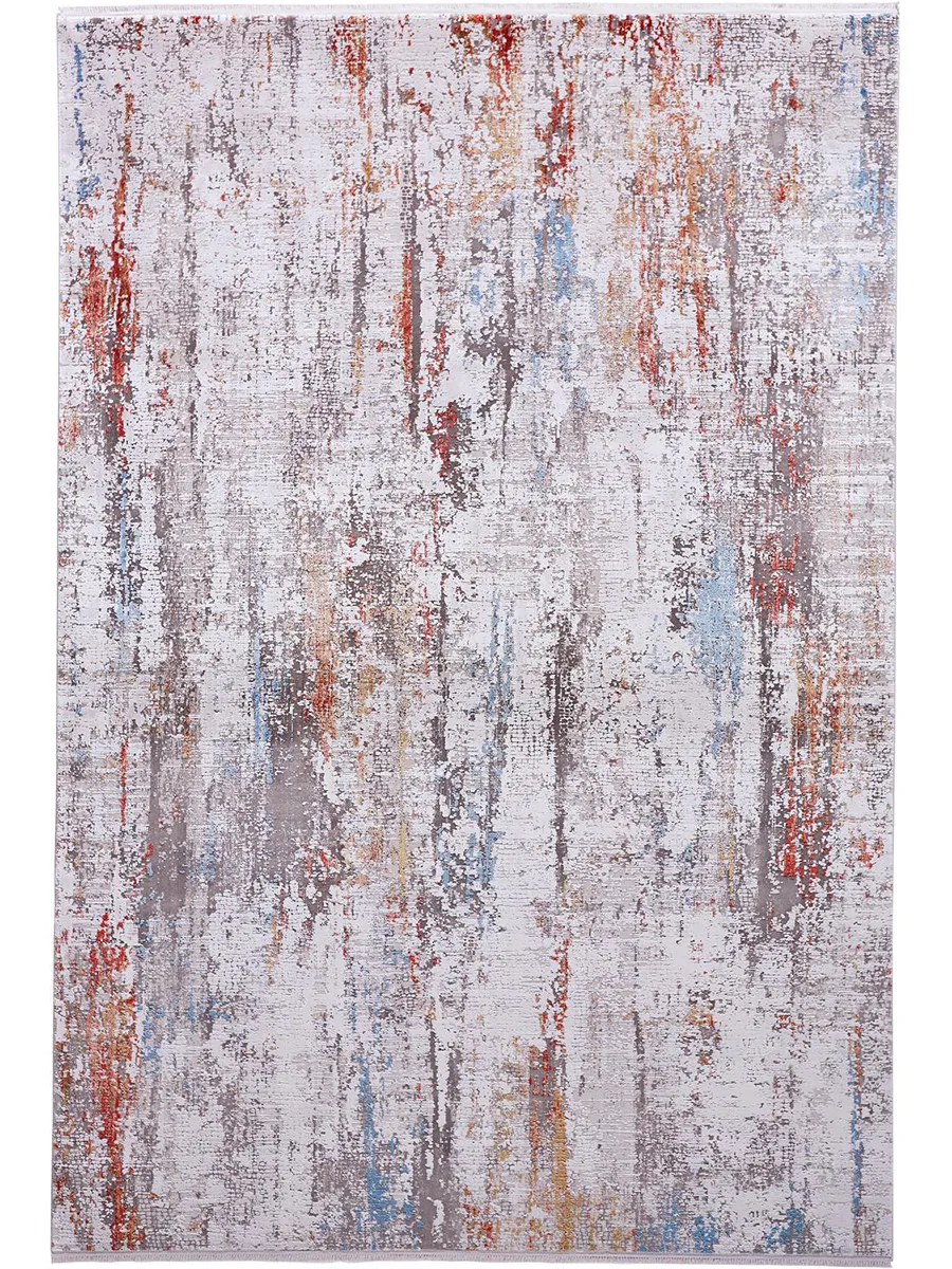 Cadiz 3903F Gray/Red/Blue 3'1" x 10' Rug