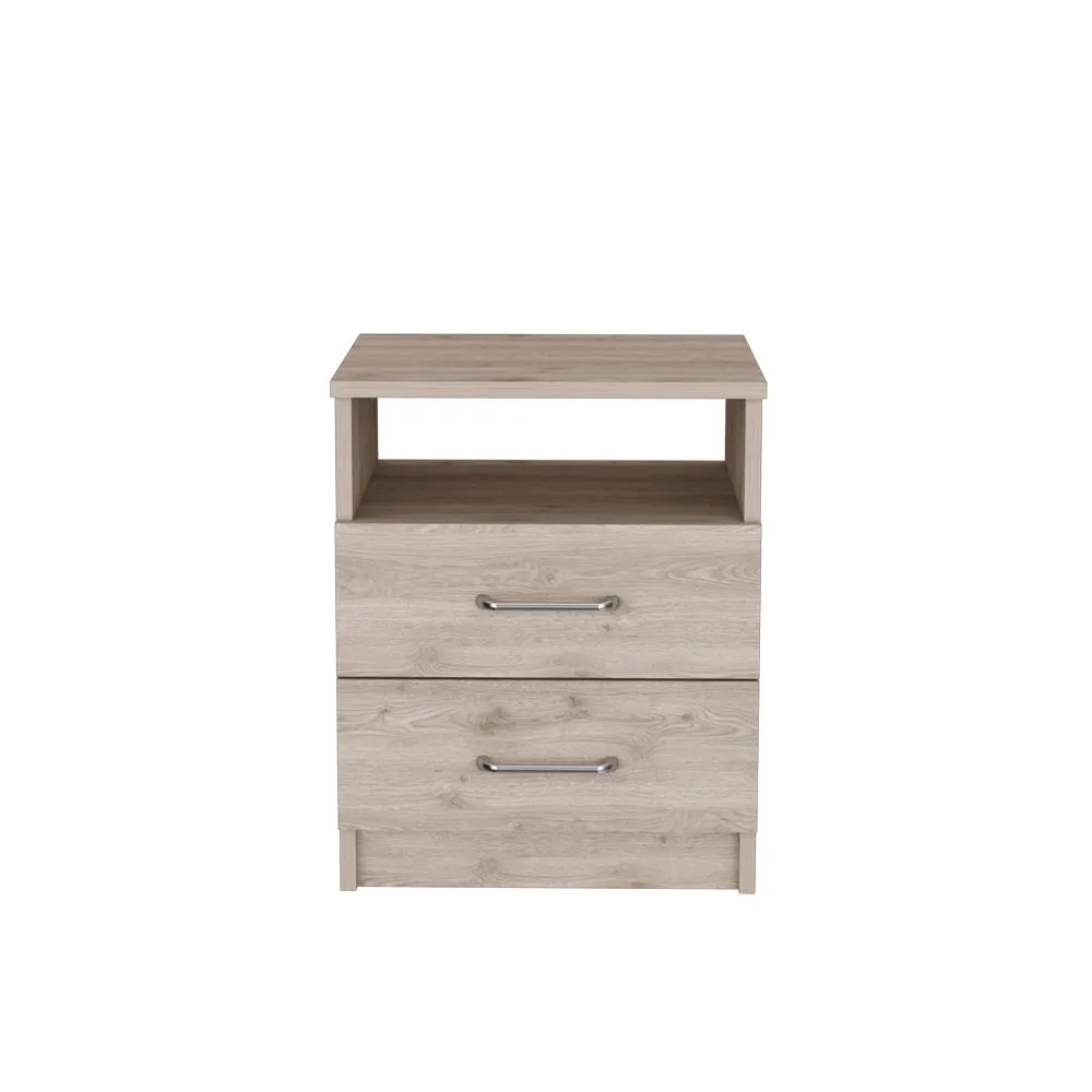 Nightstand Olienza, Bedroom, Light Gray