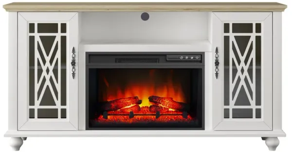FESTIVO Elegant 61" TV Stand with Fireplace