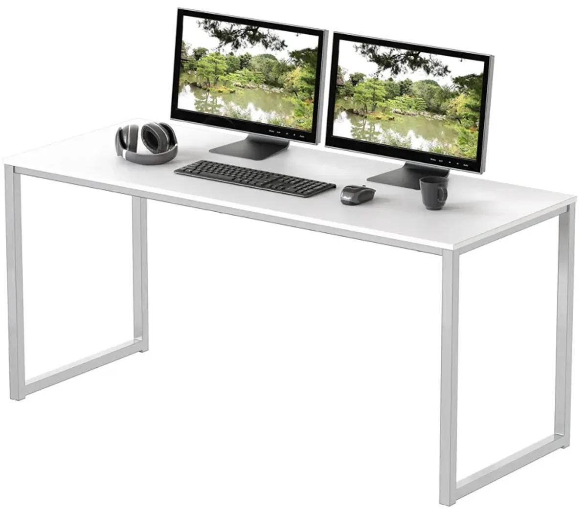 SHW Home Office 48-Inch Computer Desk, 24 Deep, White