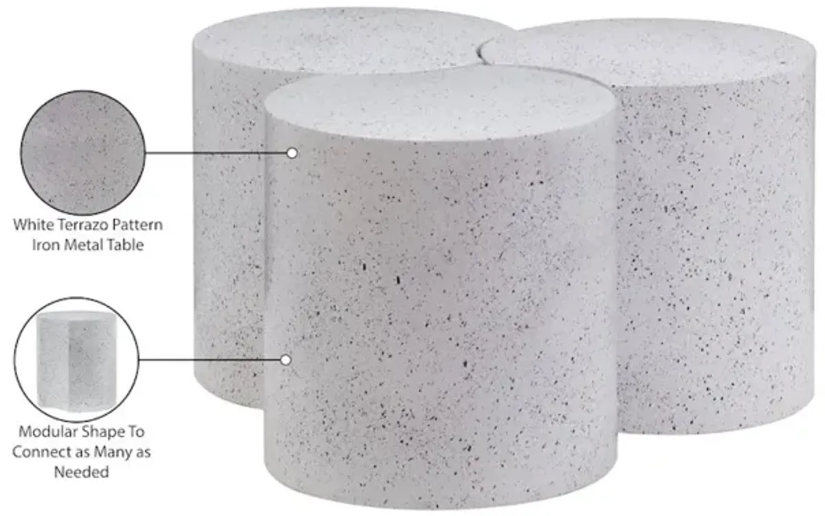 Meridian Furniture Dimple White Coffee Table