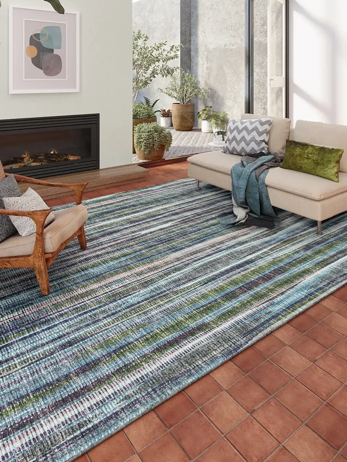 Amador AA1 Violet 3' x 5' Rug