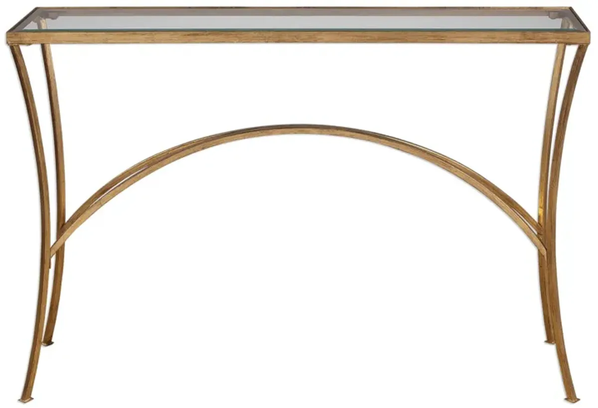 Uttermost Alayna Gold Console Table