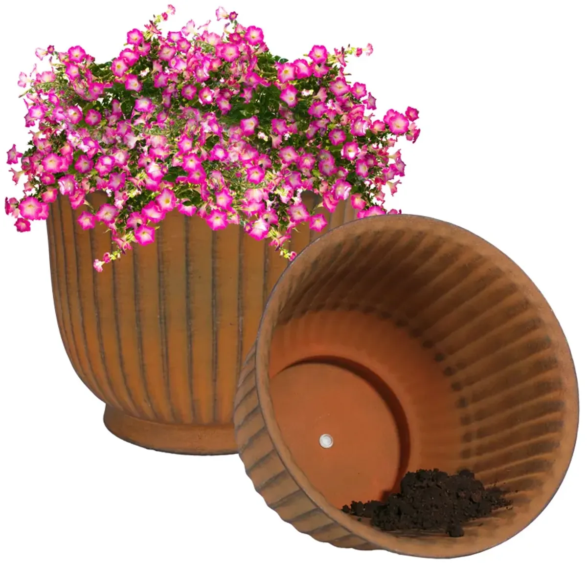 Carlotta Metal Outdoor Planter Set of 2