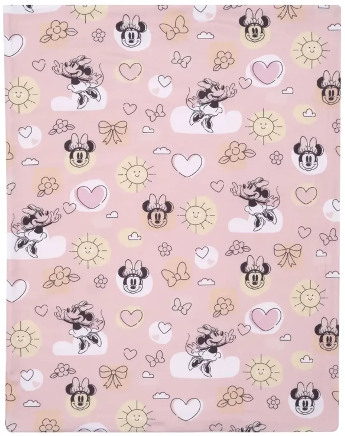 Lambs & Ivy Disney Baby Sweetheart Minnie Mouse Pink Soft Fleece Baby Blanket