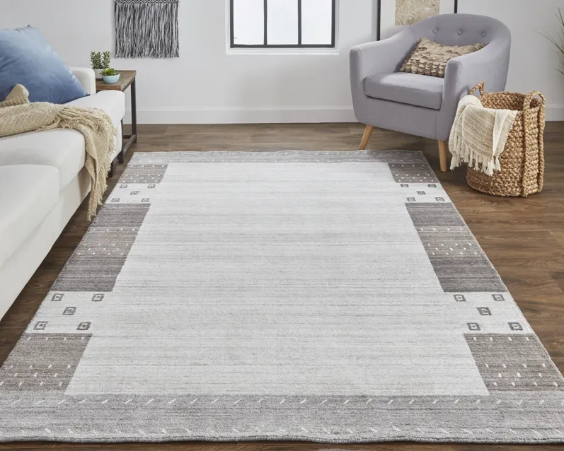 Legacy 6575F Gray/Silver/Black 5'6" x 8'6" Rug