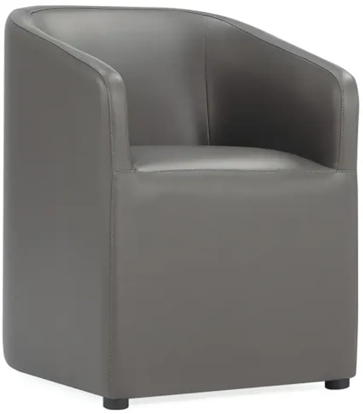 Anna Round Dining Arm Chairs in Gray (Set of 2)