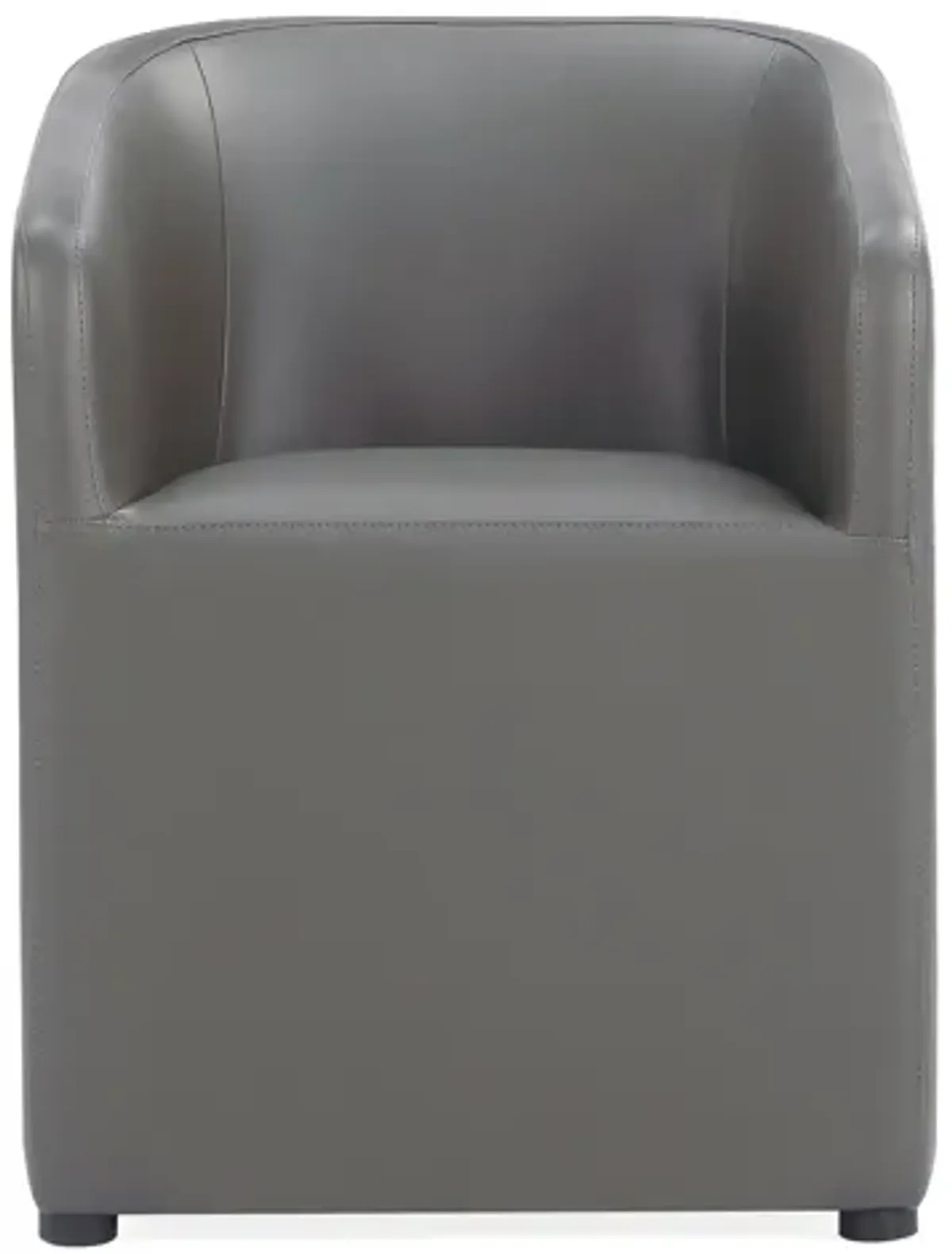 Anna Round Dining Arm Chairs in Gray (Set of 2)