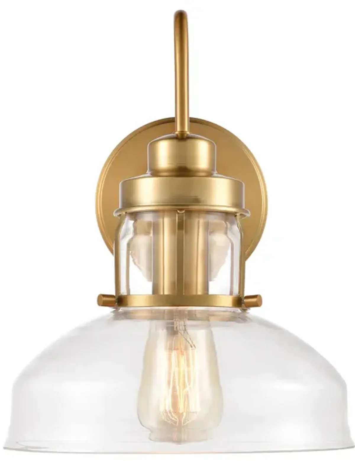 Manhattan Boutique 12'' Gold High 1-Light Sconce