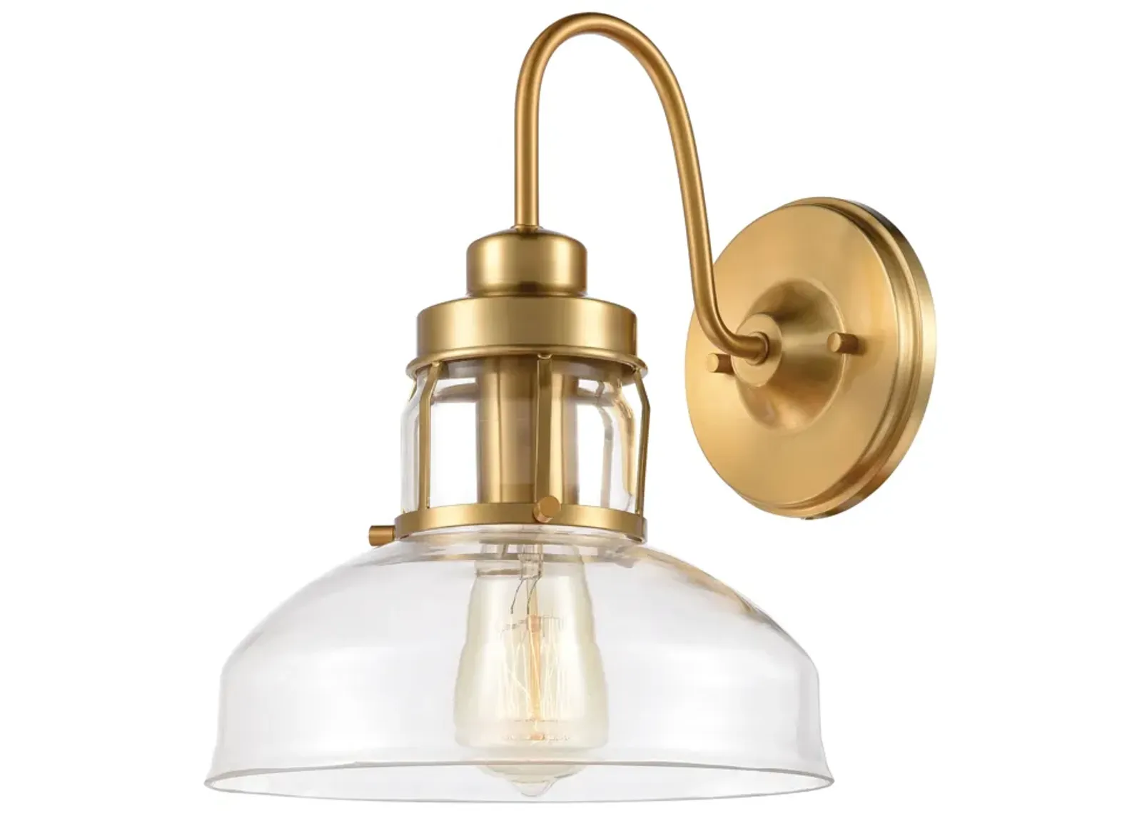 Manhattan Boutique 12'' Gold High 1-Light Sconce