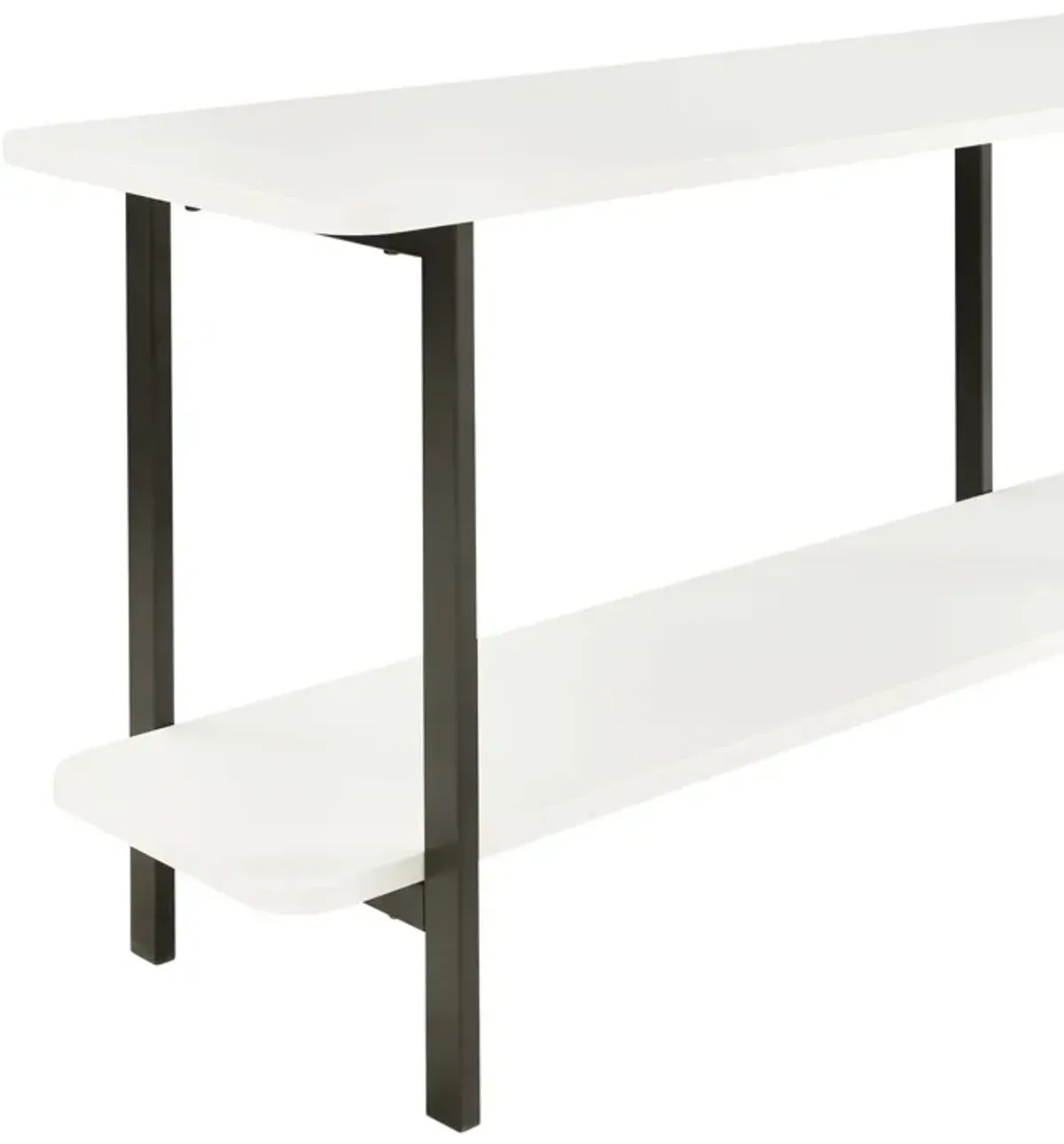 Celine White Low Console Table