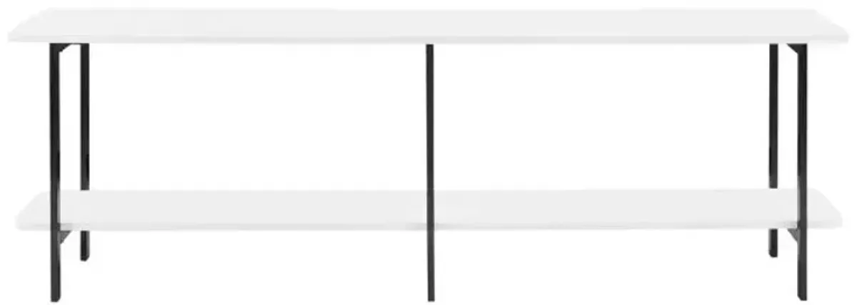 Celine White Low Console Table