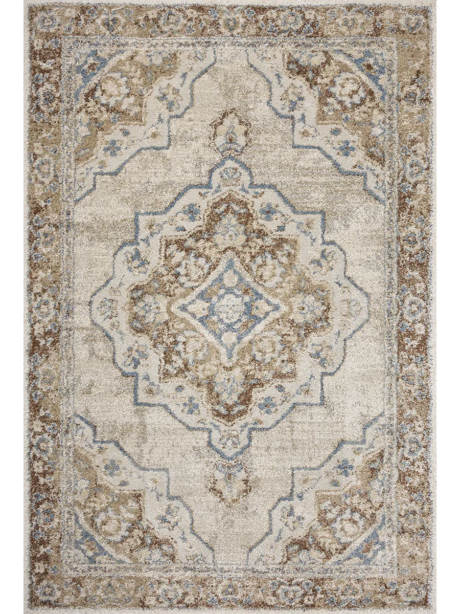 Tamryn TAM-04 Natural / Multi 5''3" x 7''8" Rug by