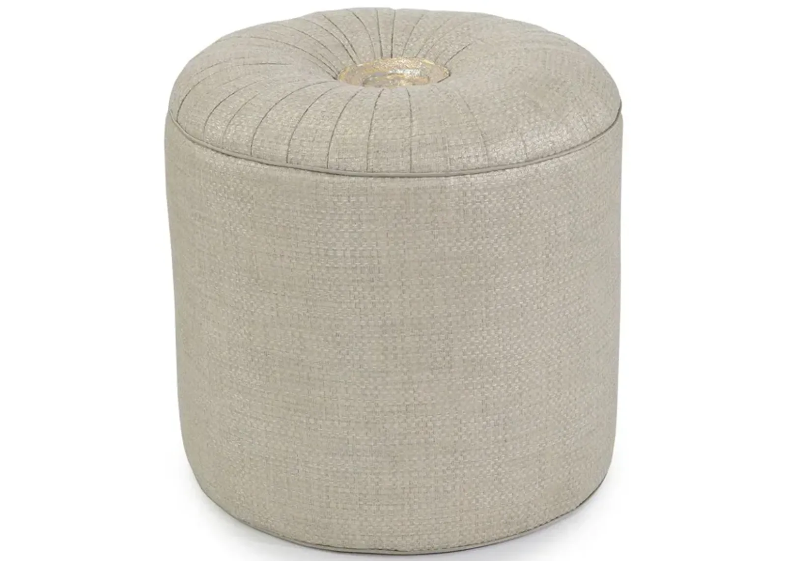 Rendino Small Silver Ottoman