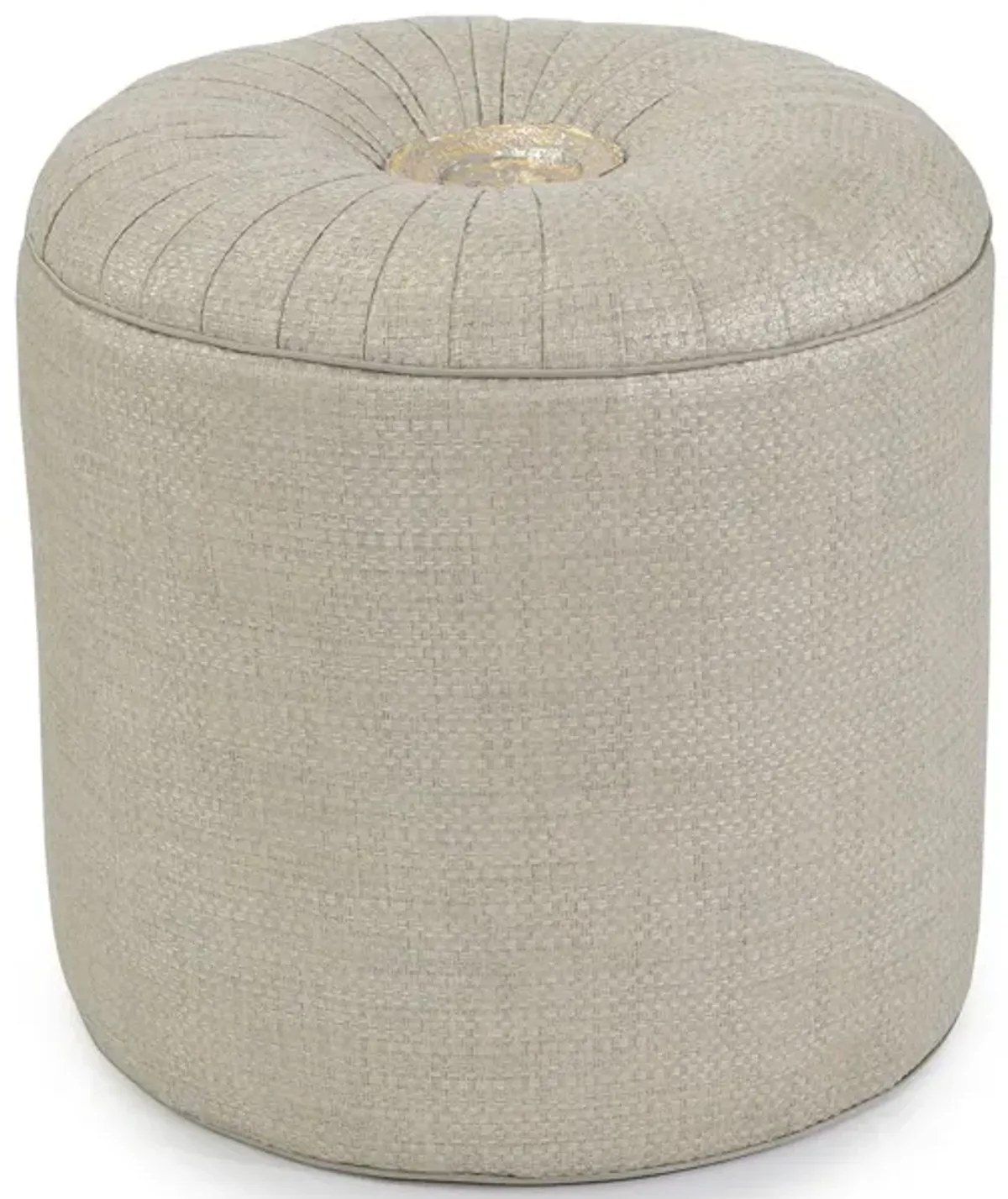 Rendino Small Silver Ottoman