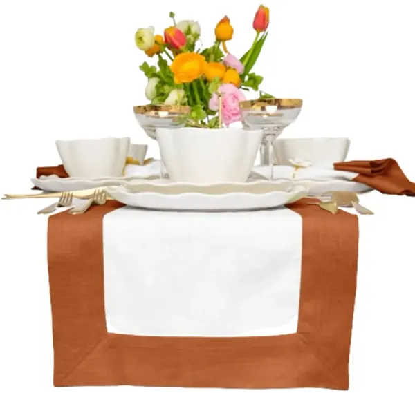 Solino Home 100% Pure Linen Table Runner - Contempo