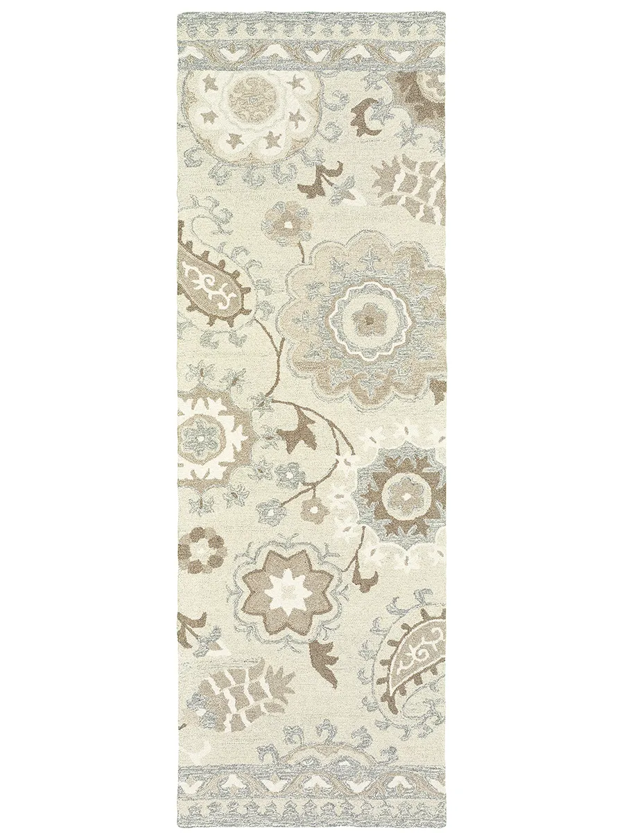 Craft 2'6" x 8' Ivory Rug