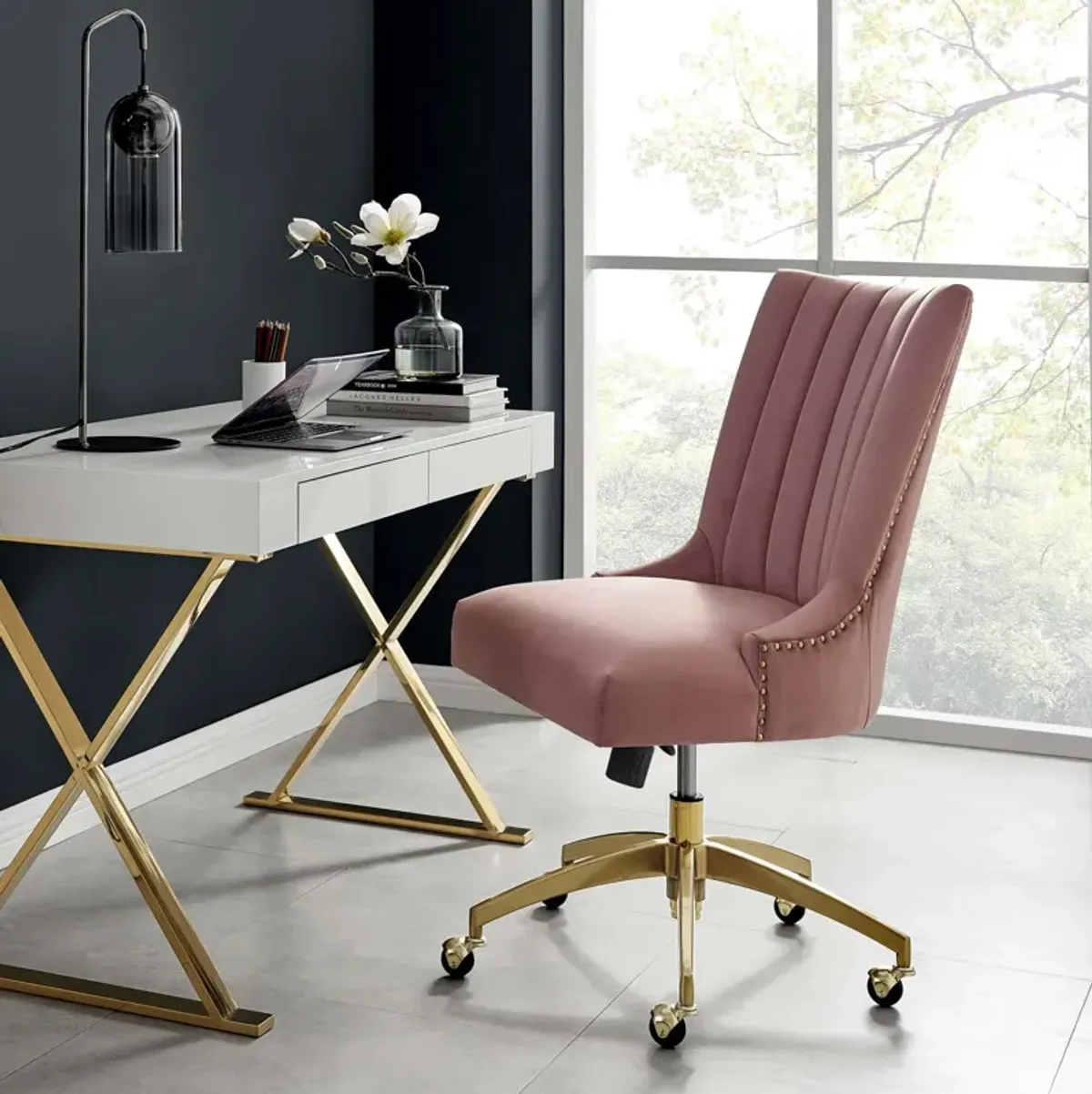 Modway Furniture - Empower Channel Tufted Performance Velvet Office Chair