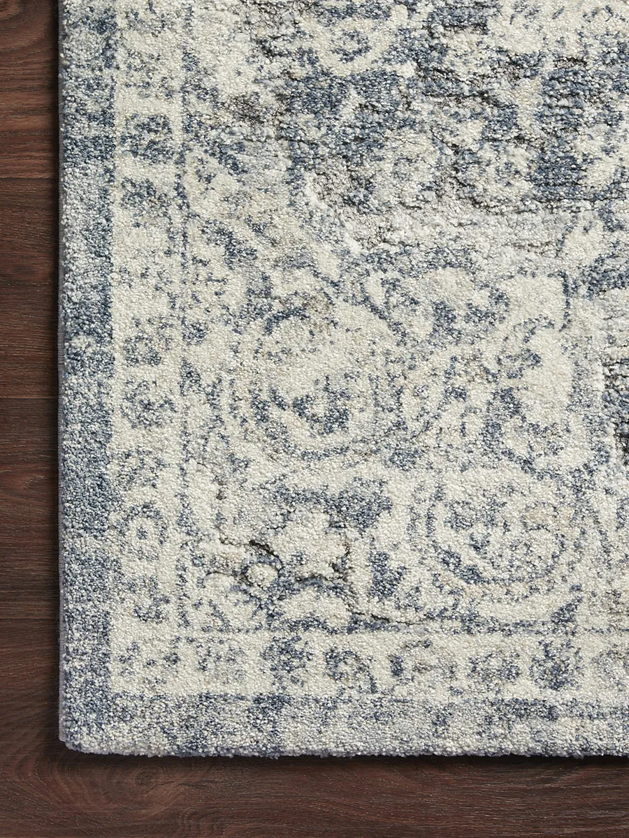 Theory Ivory/Blue 9'6" x 13' Rug