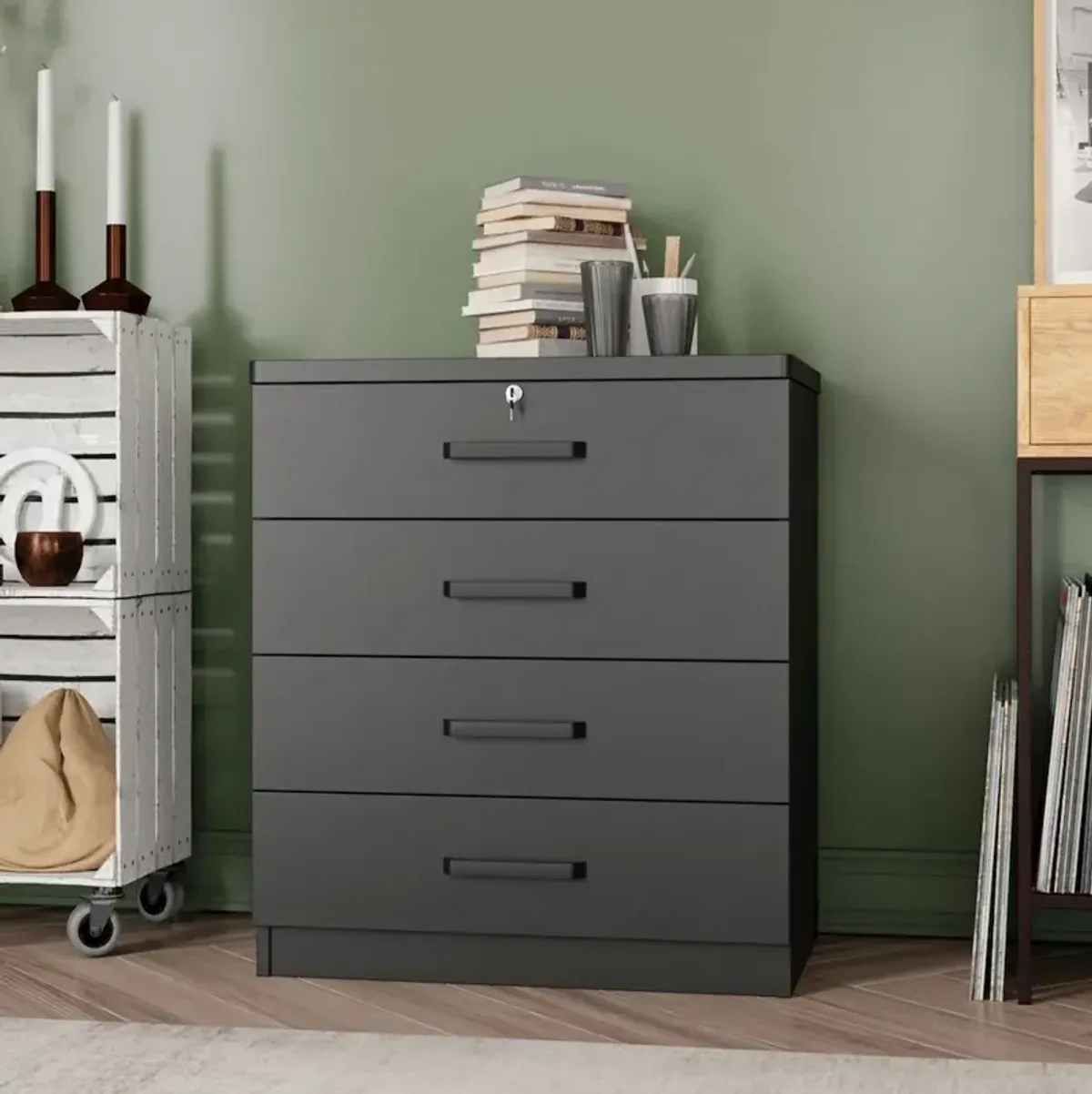 Super Jumbo 4 Drawer Storage Chest Dresser