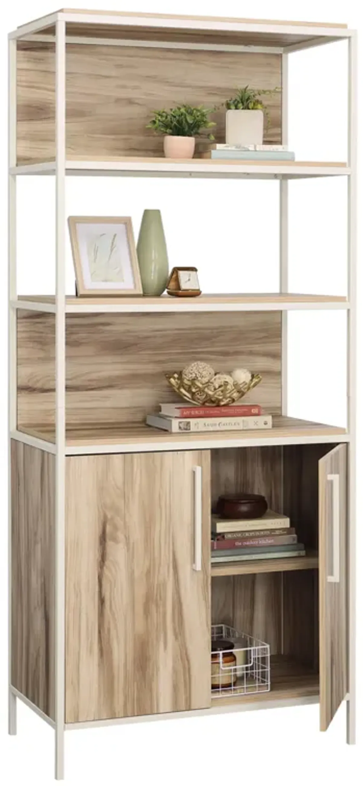 Nova Loft 5-Shelf Bookcase with Doors