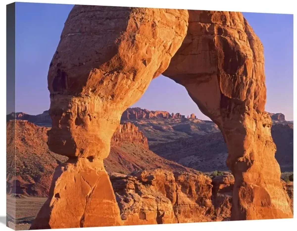 Delicate Arch and La Sal Mountains, Arches National Park, Utah-Canvas Art-28x22