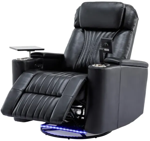 Merax Power Swivel Recliner Chair with Cell Phone Holder