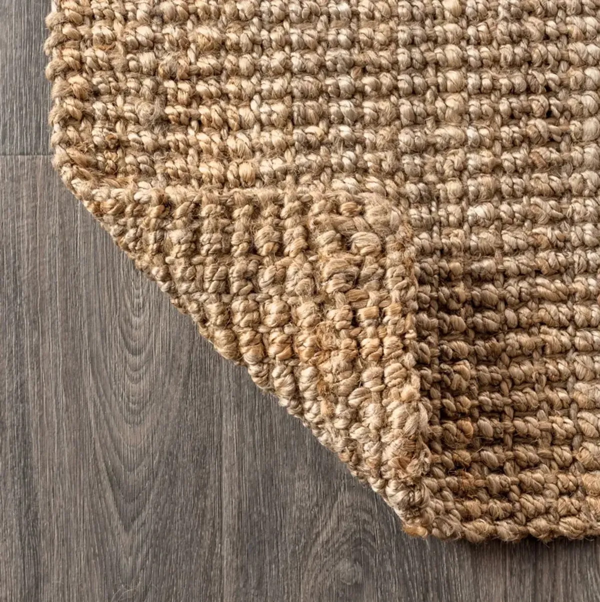 Pata Hand Woven Chunky Jute Natural 2 ft. x 10 ft. Runner Rug