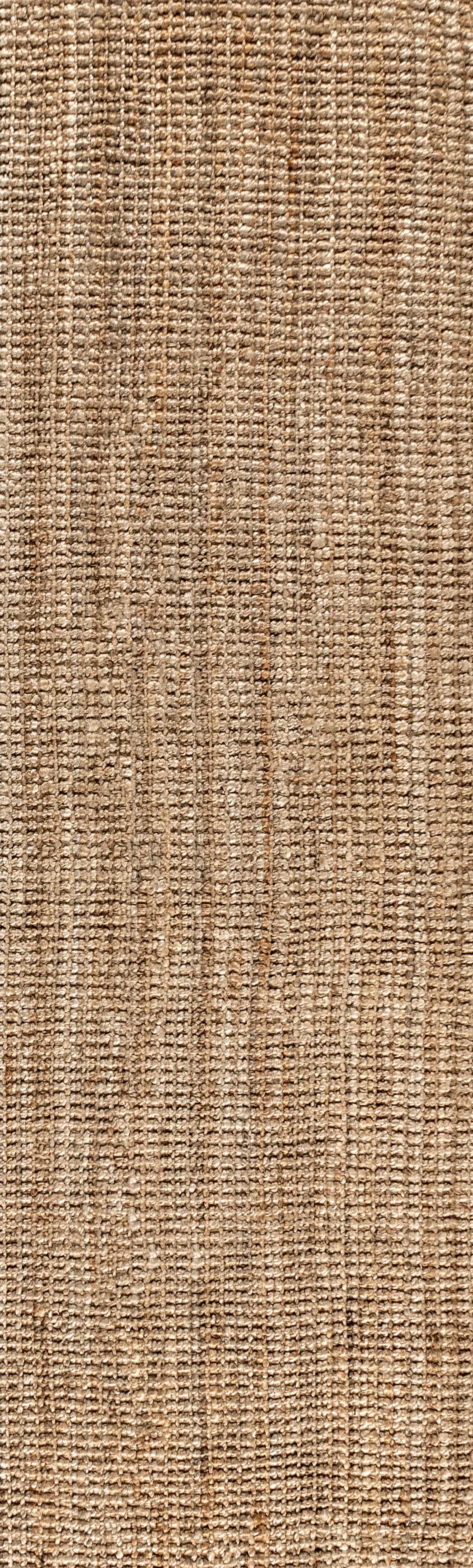 Pata Hand Woven Chunky Jute Natural 2 ft. x 10 ft. Runner Rug