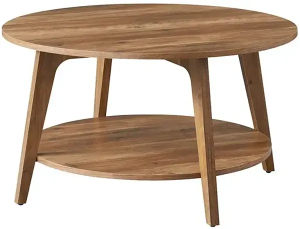 Contemporary 2-Tier Coffee Table – Storage Shelf for Compact Living Rooms, Apartments, or Office Spaces