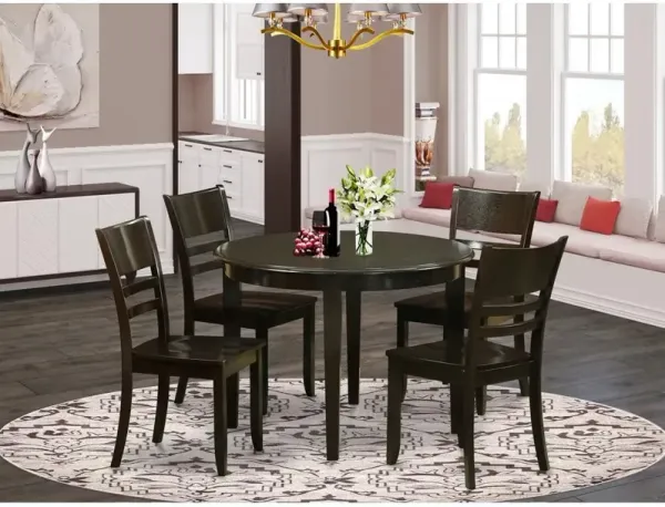 5 Pc small Kitchen Table and Chairs set-Dining Table and 4 Dining Chairs