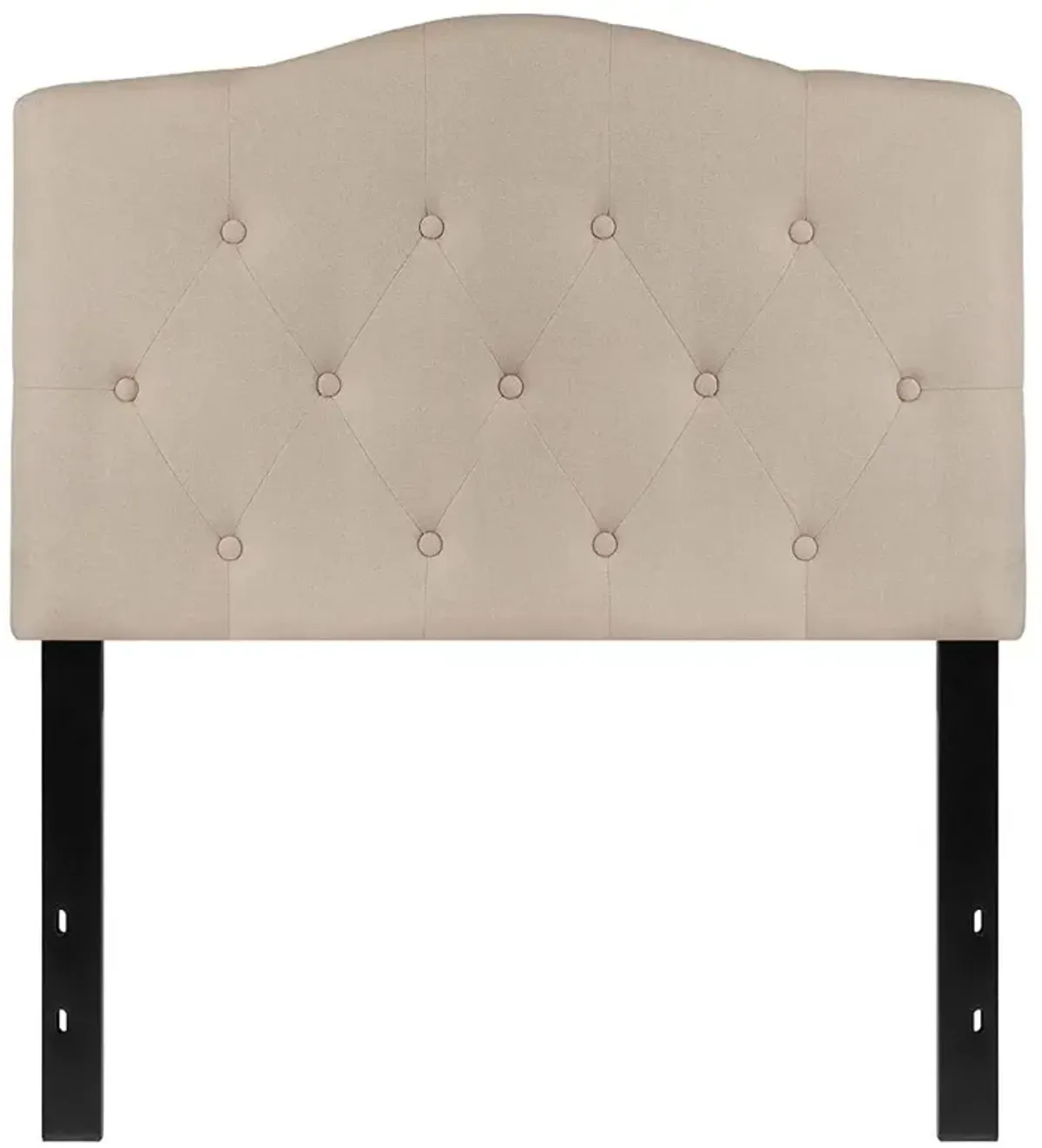 Fabric Upholstered Button Tufted Headboard - Twin