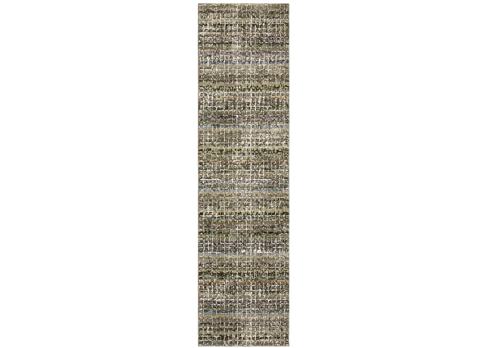 Atlas 2'6" x 12' Green Rug