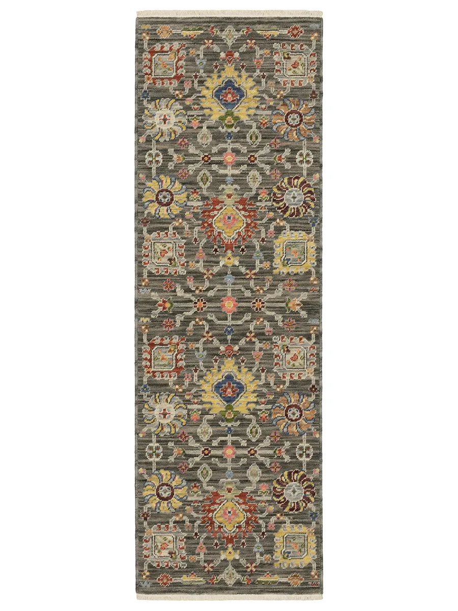 Lucca 2' x 6' Grey Rug