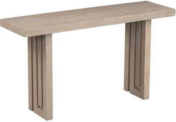 Merax Oak Veneer Rectangular Console Table