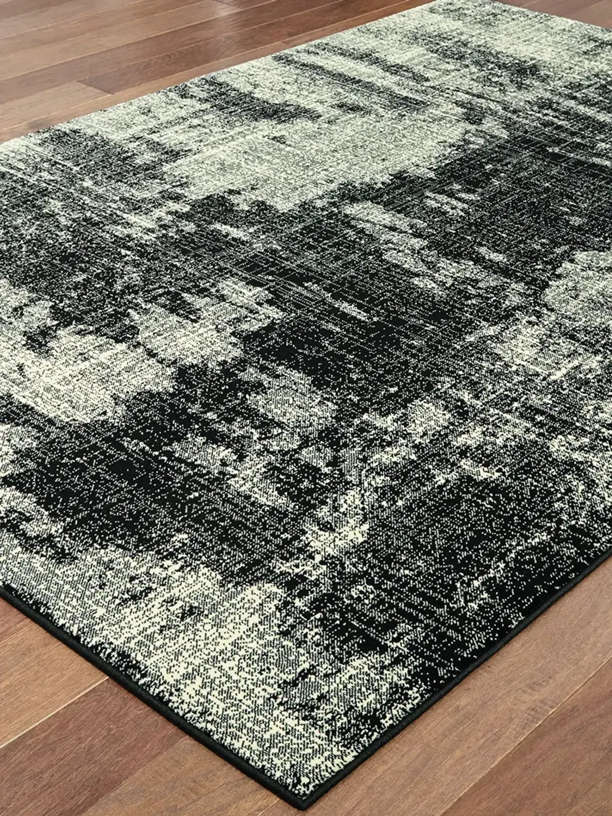 Luna 6'7" x 9'6" Black Rug