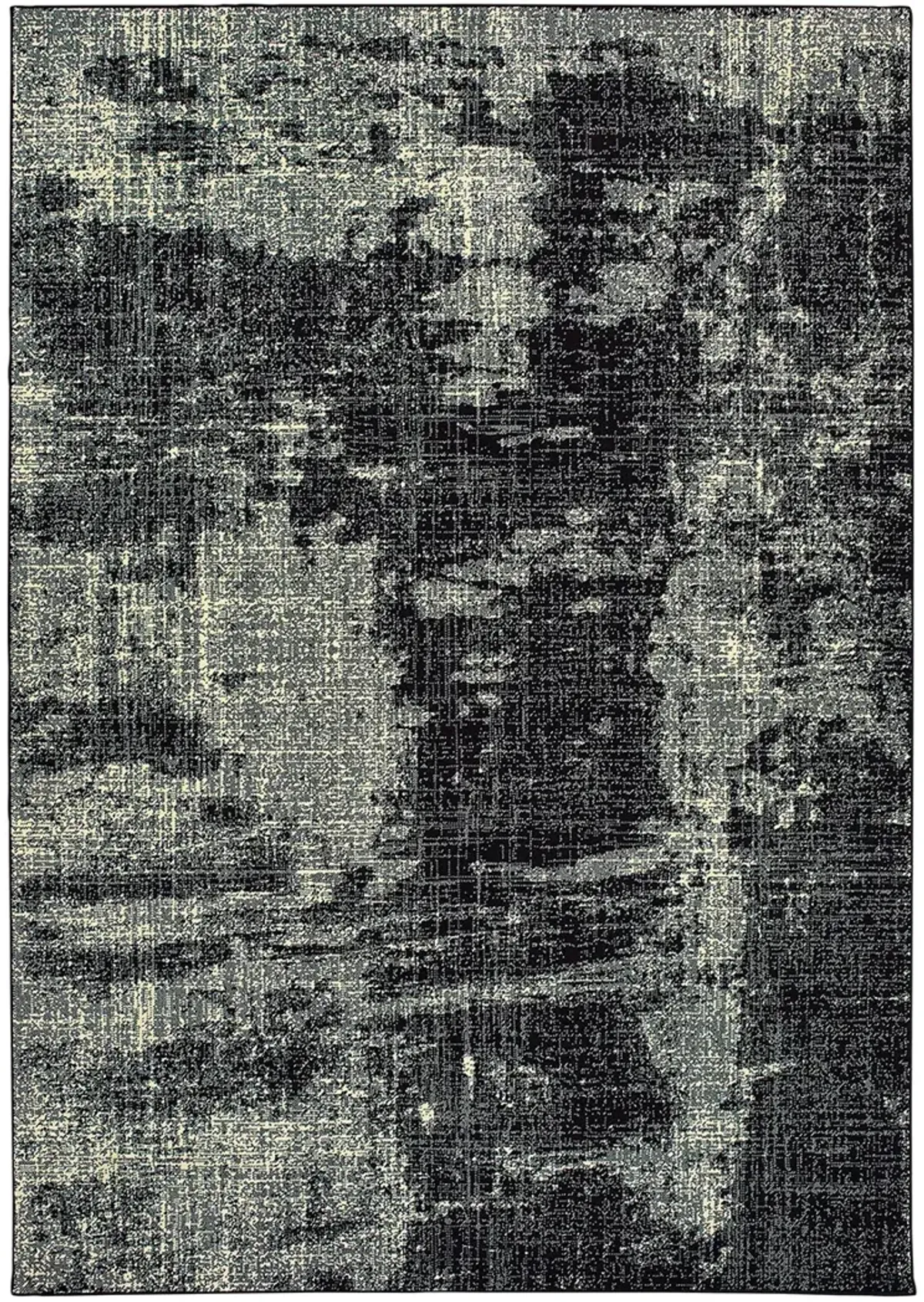 Luna 6'7" x 9'6" Black Rug