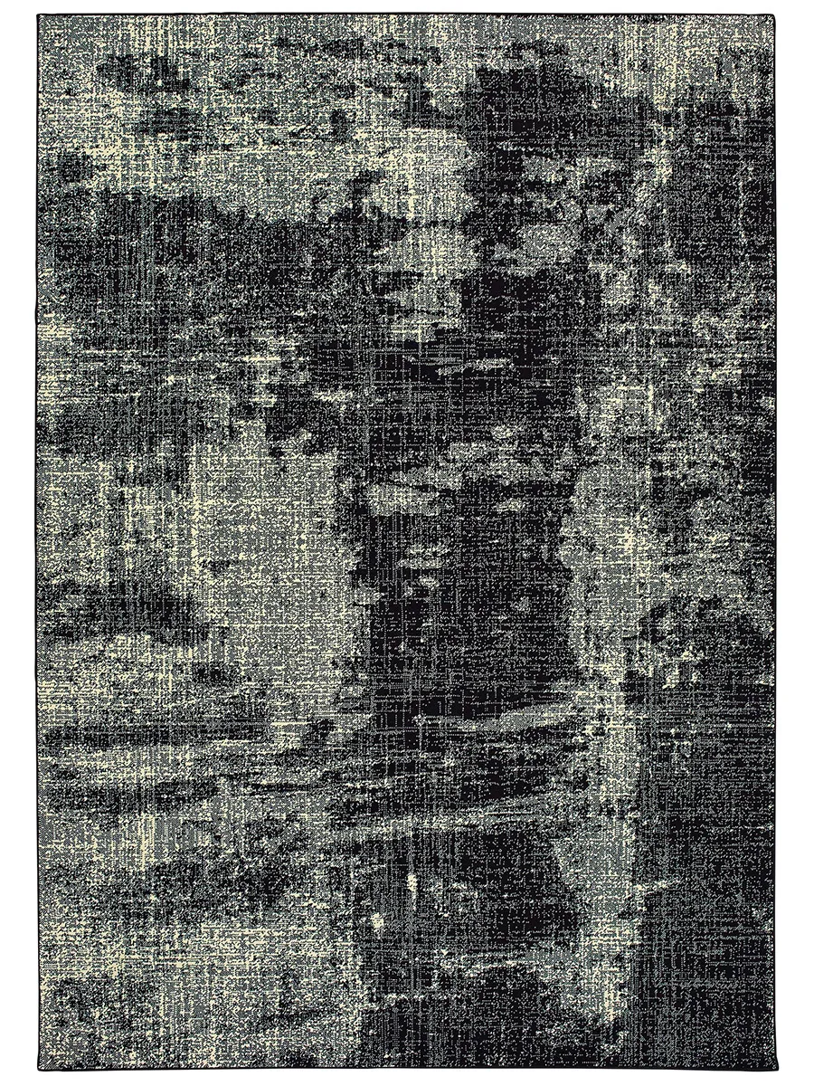 Luna 6'7" x 9'6" Black Rug