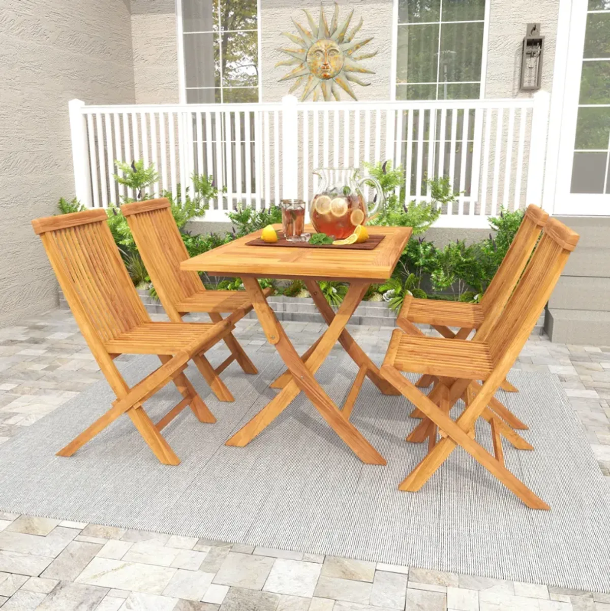 5 Piece Teak Dining Set