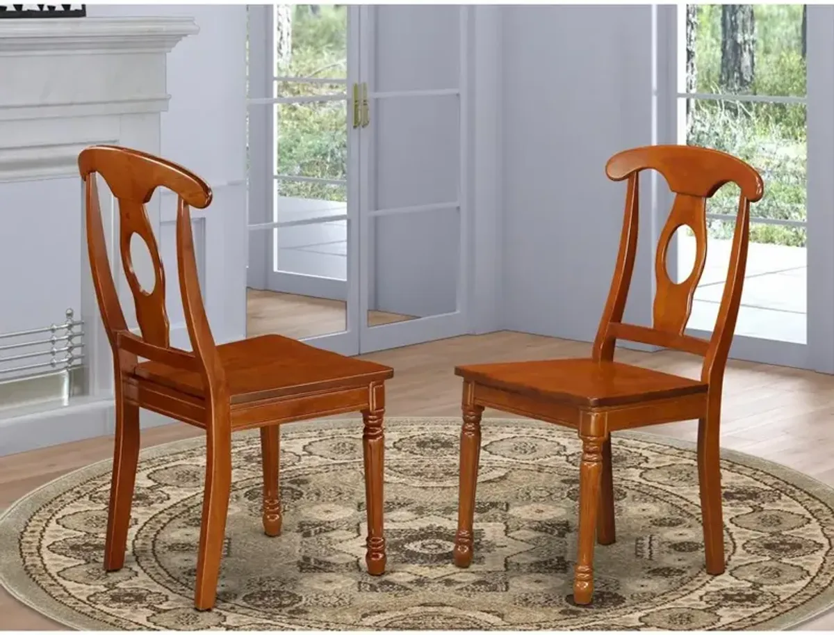 Napoleon  styled  chair  with  wood  seat,  Set  of  2