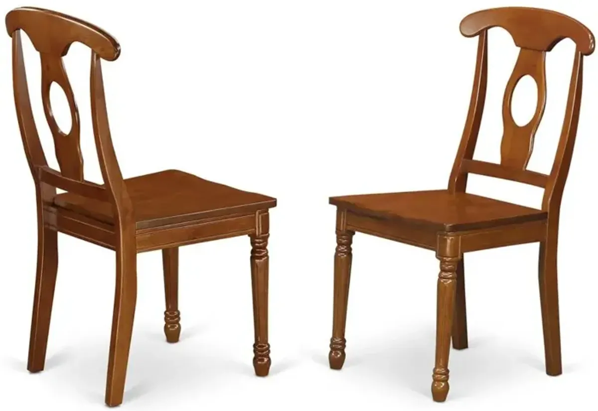 Napoleon  styled  chair  with  wood  seat,  Set  of  2