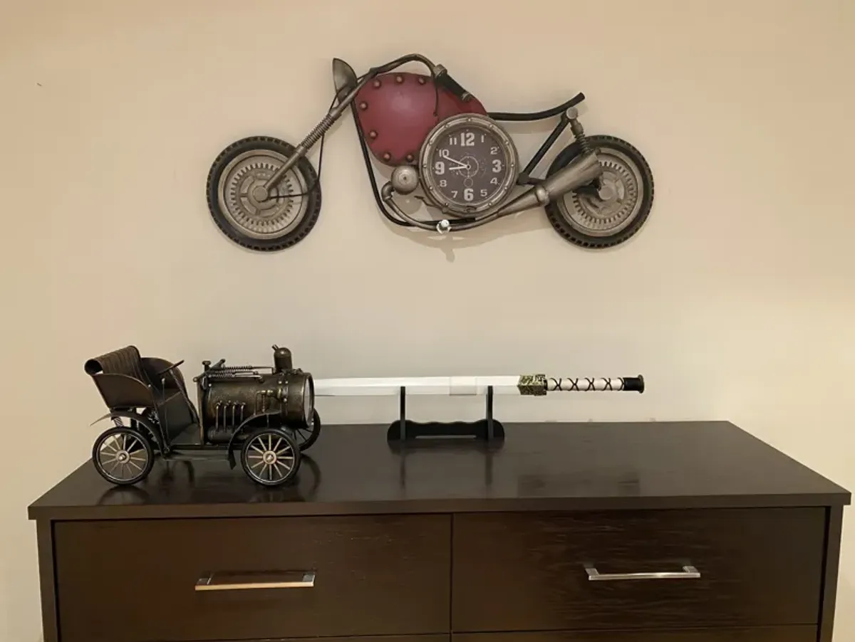 Vintage Motorcycle Wall Clock