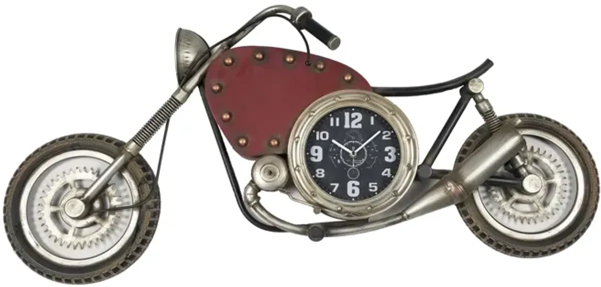 Vintage Motorcycle Wall Clock